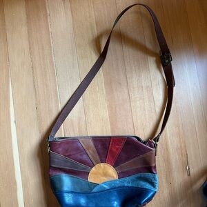 In Blue Handmade Mountain Sunrise Bag
